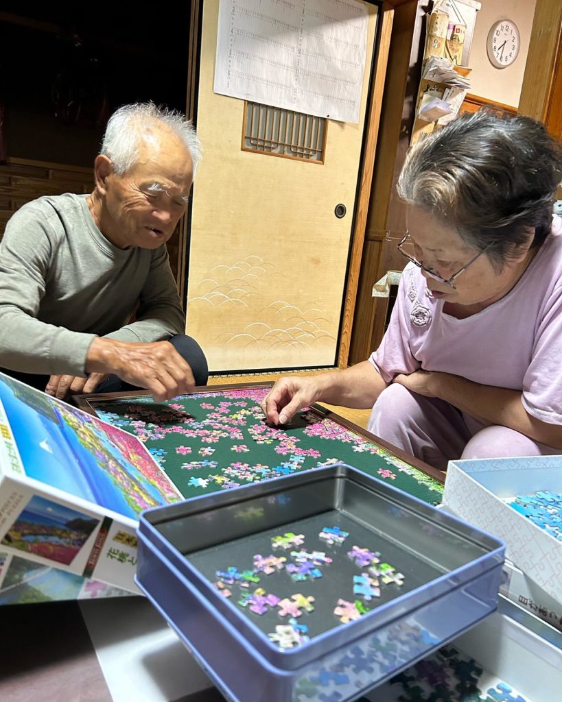 パズルにはまった老夫婦